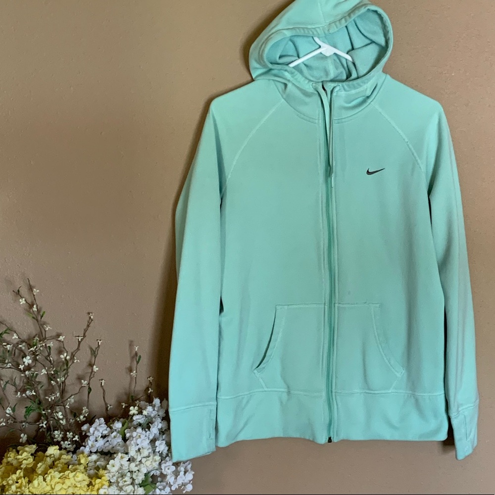 Mint Nike Zip Up Hoodie